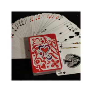 jeu de cartes rouge