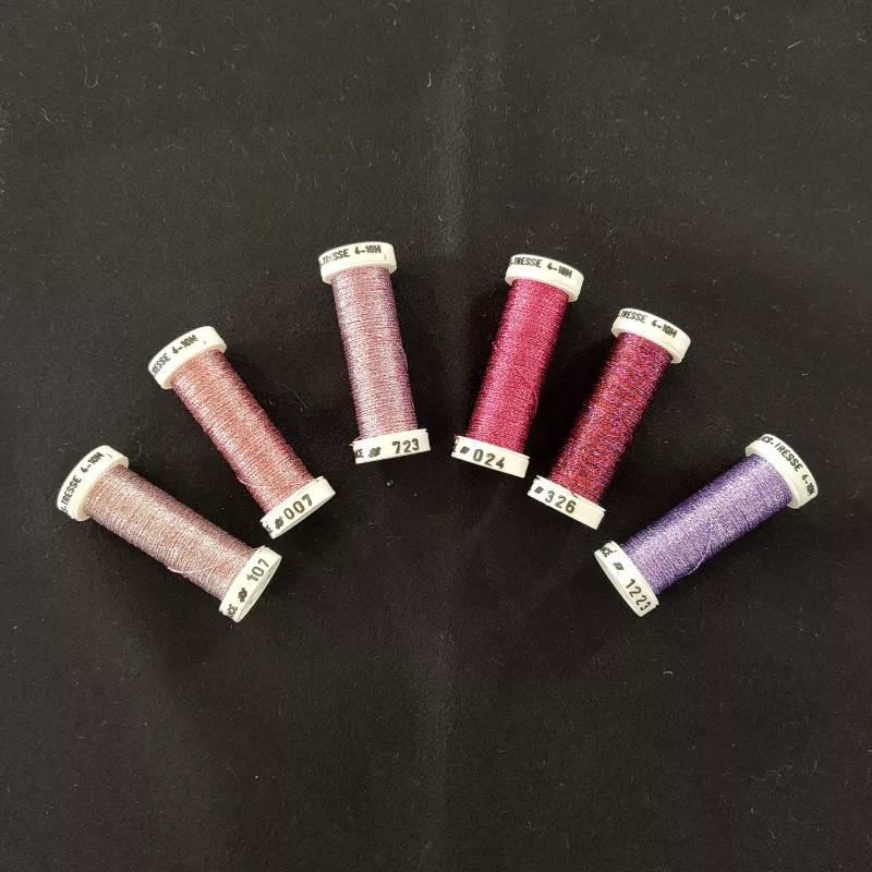 Pack Metallisé Tressé 4 Rose