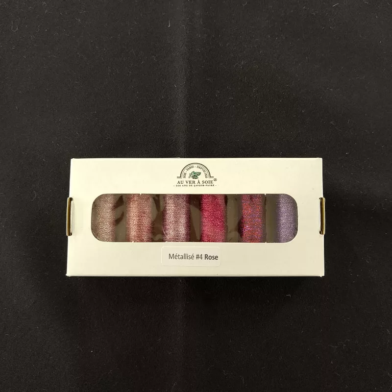 Pack Metallisé Tressé 4 Rose