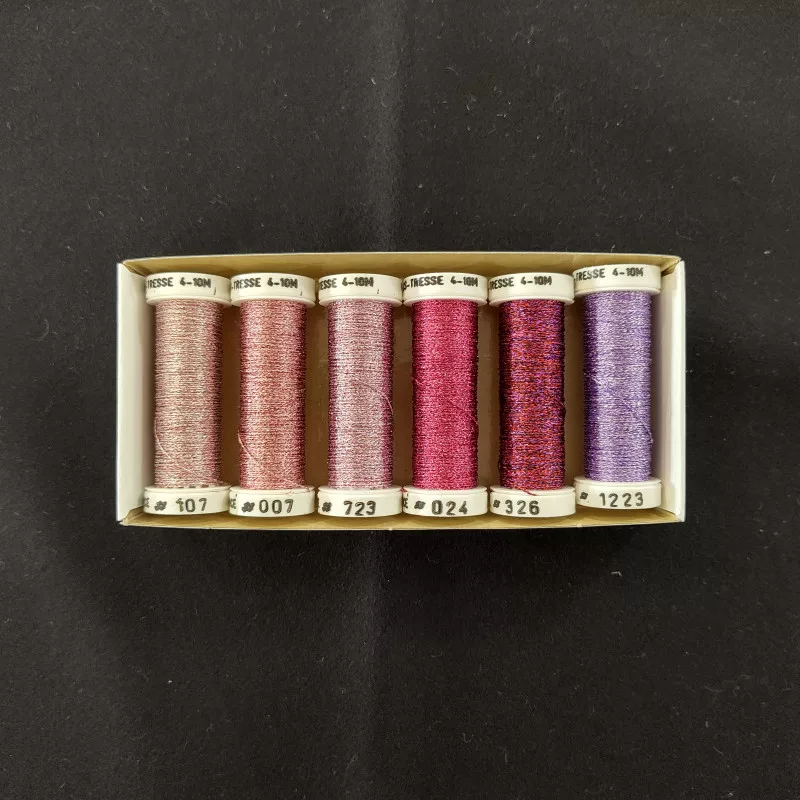 Pack Metallisé Tressé 4 Rose