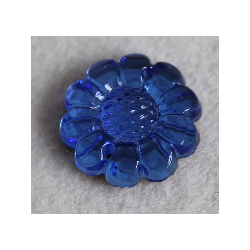 Large Blue Flower Cabochon