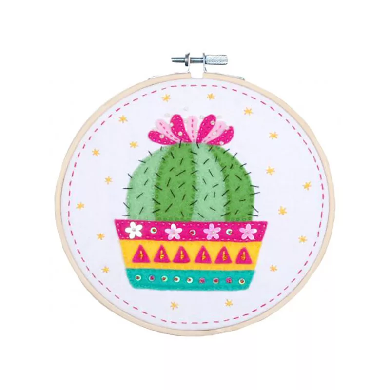 Kit D&rsquo;Artisanat Avec Feutre Cactus