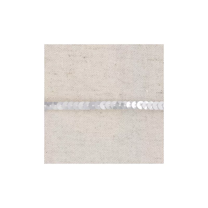 Silver Sequin Trim