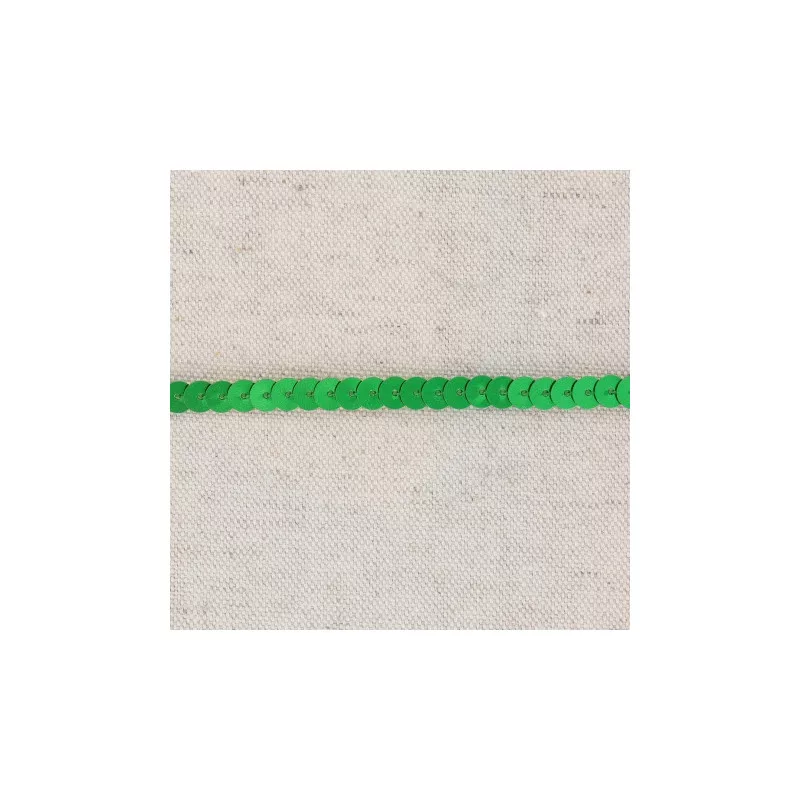 Galon De Paillettes Vert
