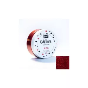paillettes en gel rubis