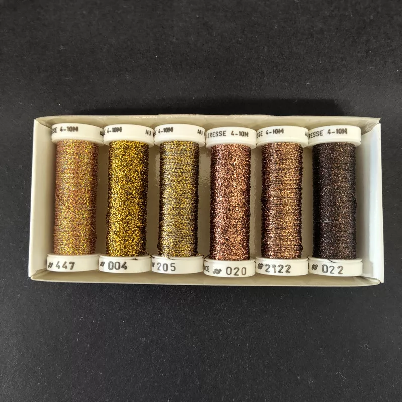 Braided Metallic 4 Pack Chocolate