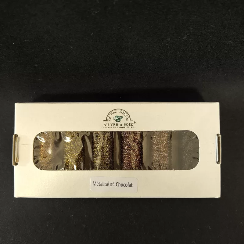 Braided Metallic 4 Pack Chocolate