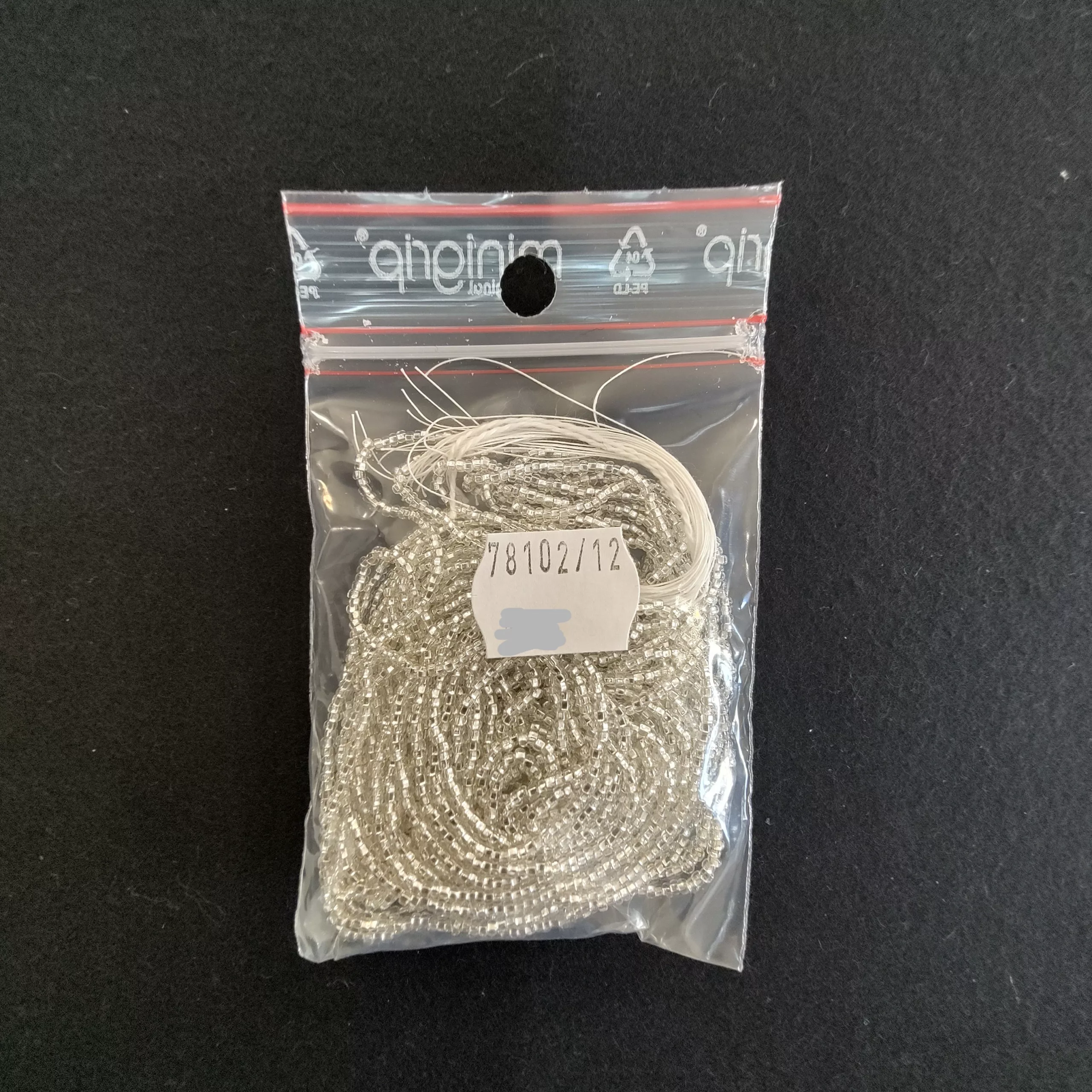Perles rocailles argent 78102/12