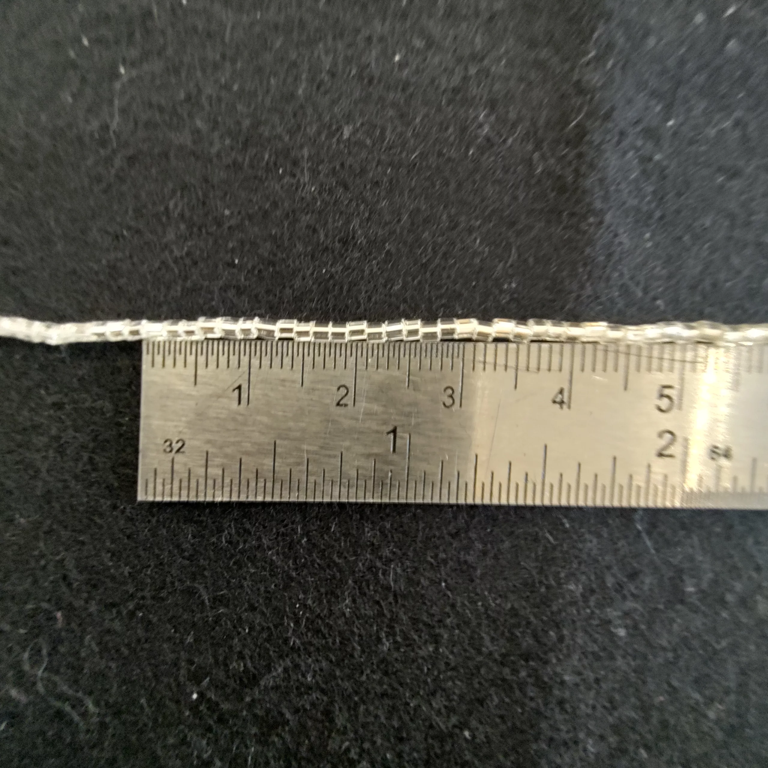 Perles quart de tube argent 78102/05