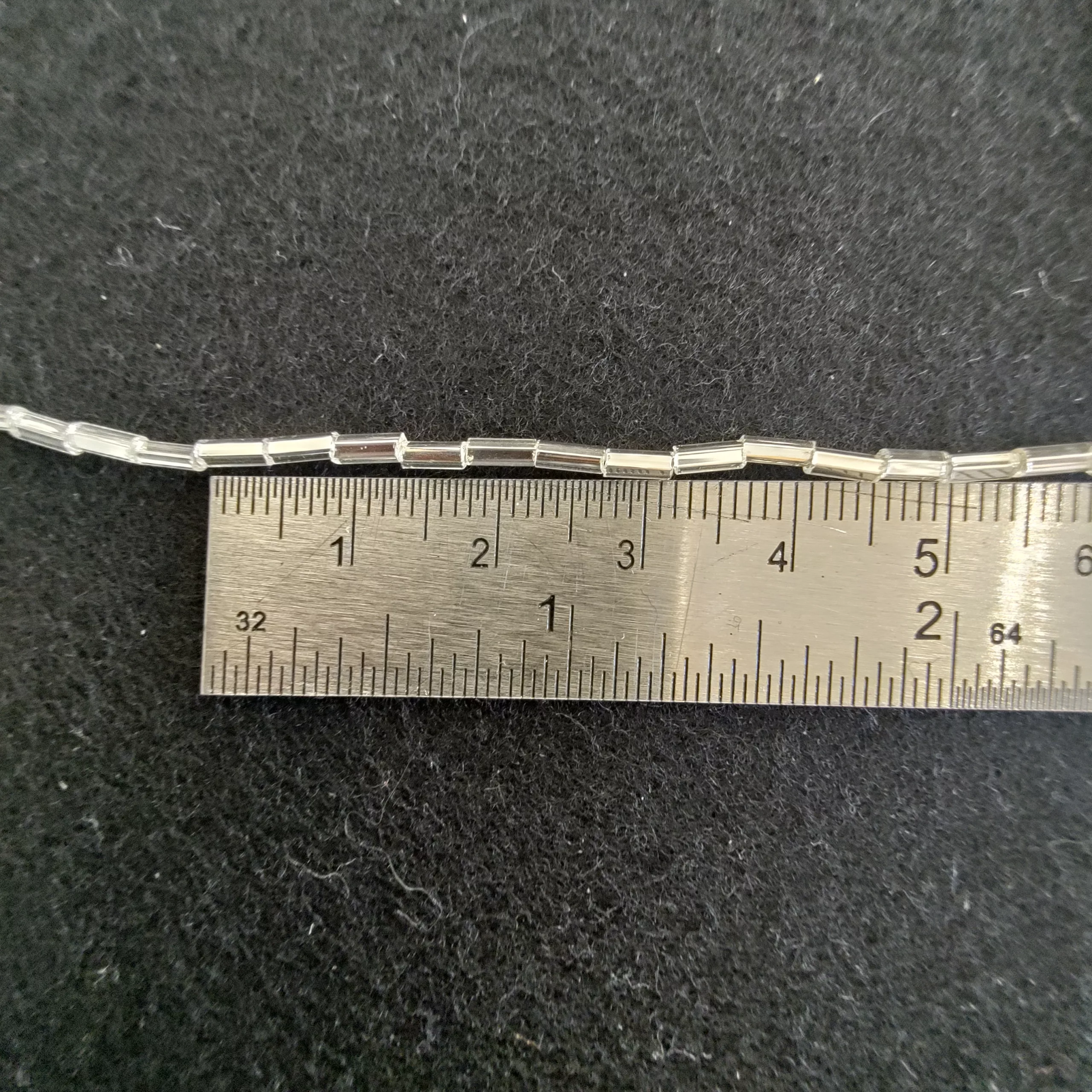Perles tube argent 78102/2