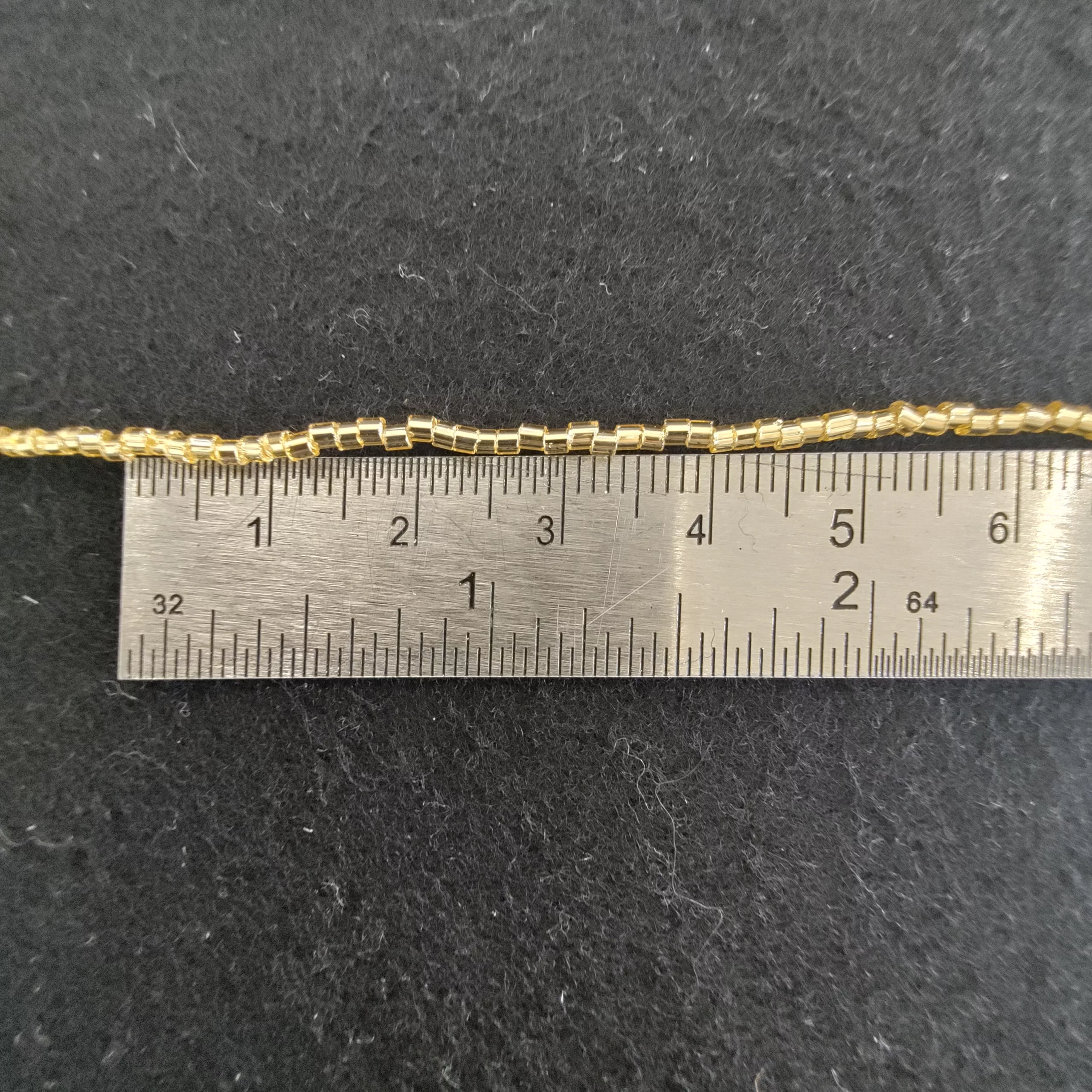 Perles quart de tube or 17020/05