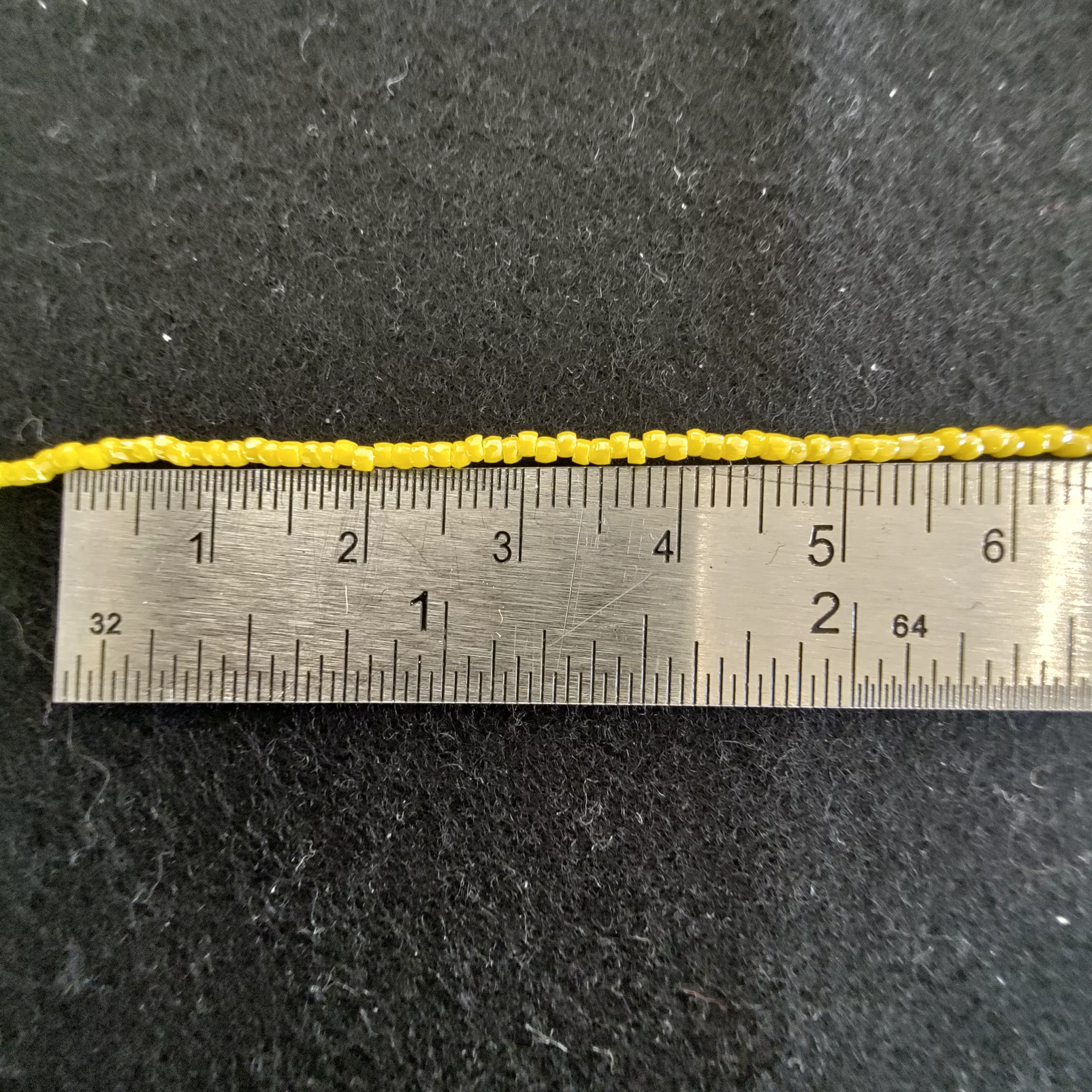 Perles 3 facettes jaune 88130/12