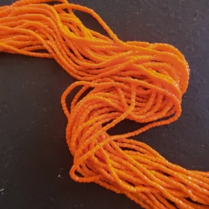 Perles 3 facettes orange 93140/12