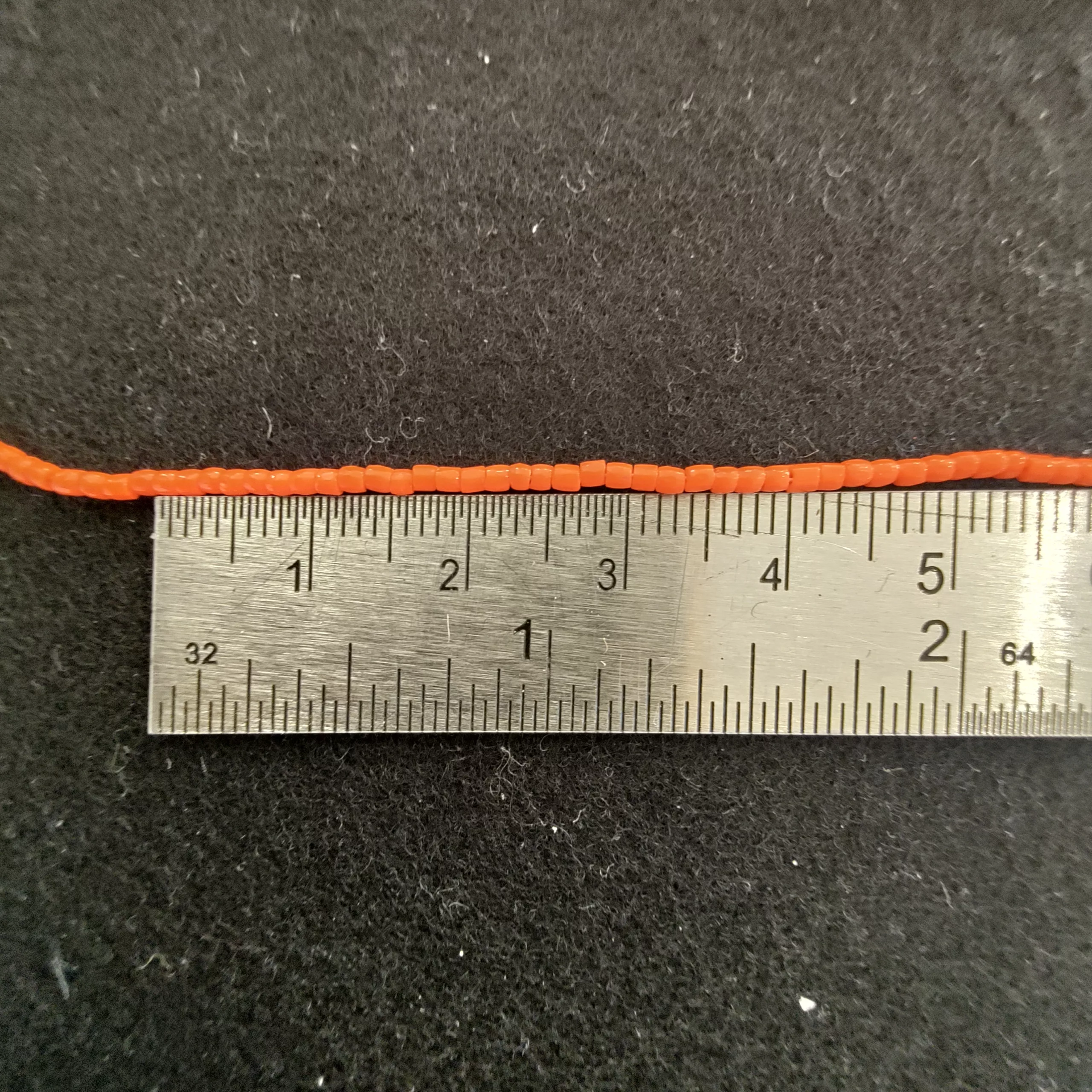 Perles 3 facettes orange 93140/12