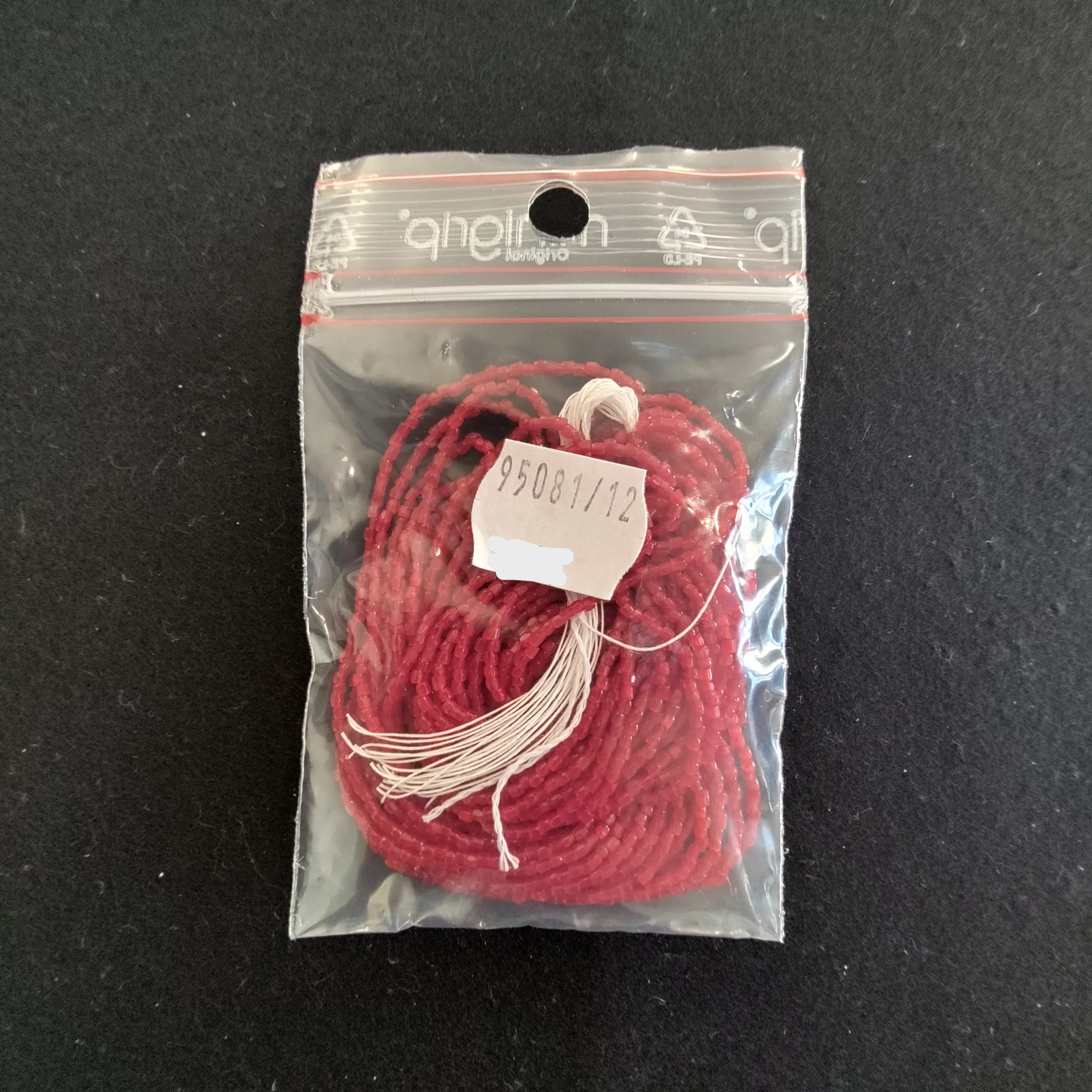 Perles 3 facettes rouge 95081/12