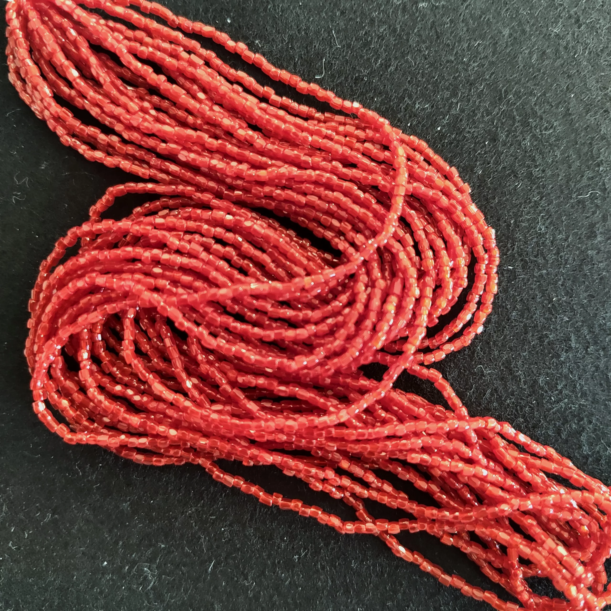 Perles 3 facettes rouge 95081/12
