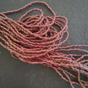 Perles 2 facettes lie de vin 13780/11