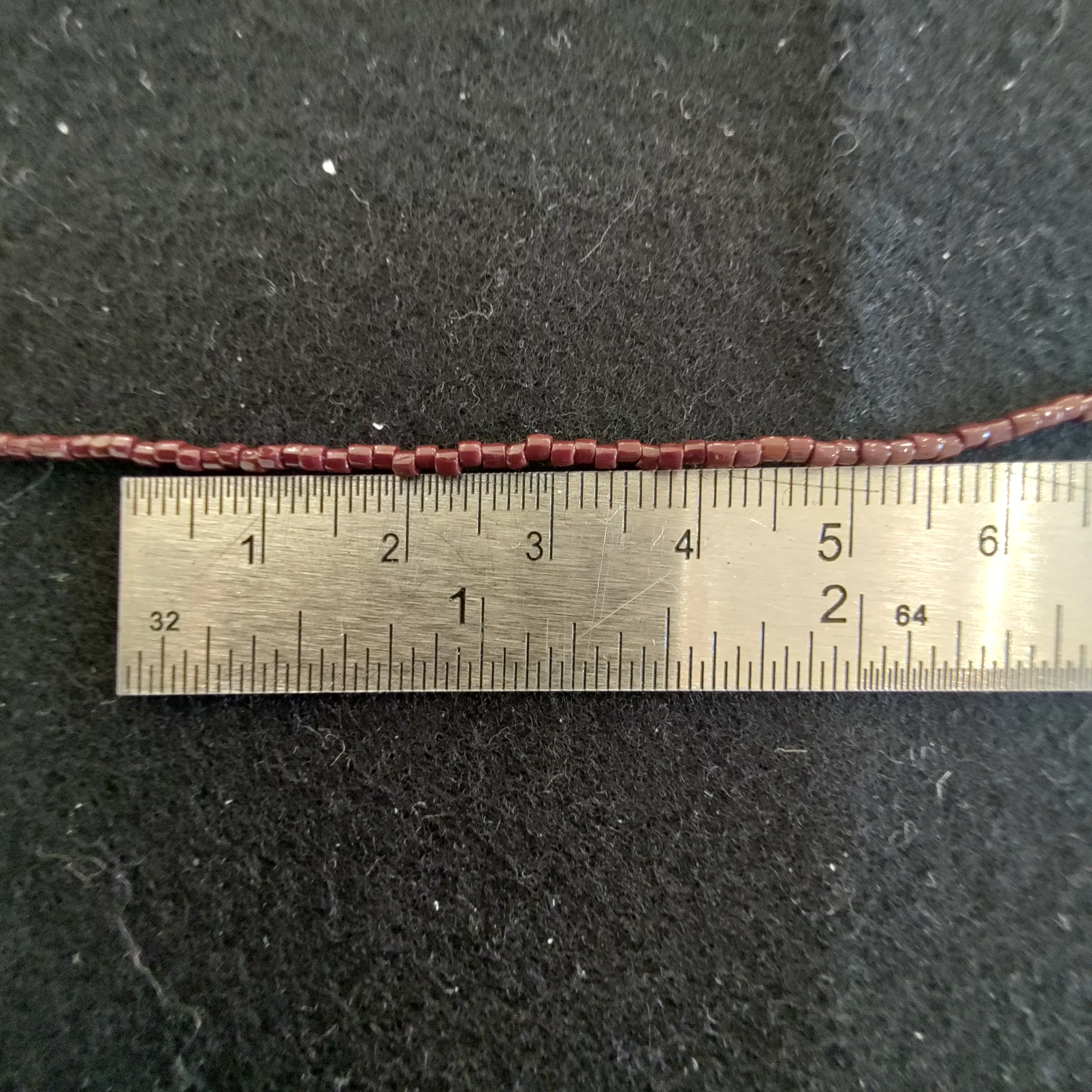Perles 2 facettes lie de vin 13780/11