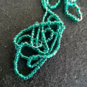 Fil de perles vert EM1F