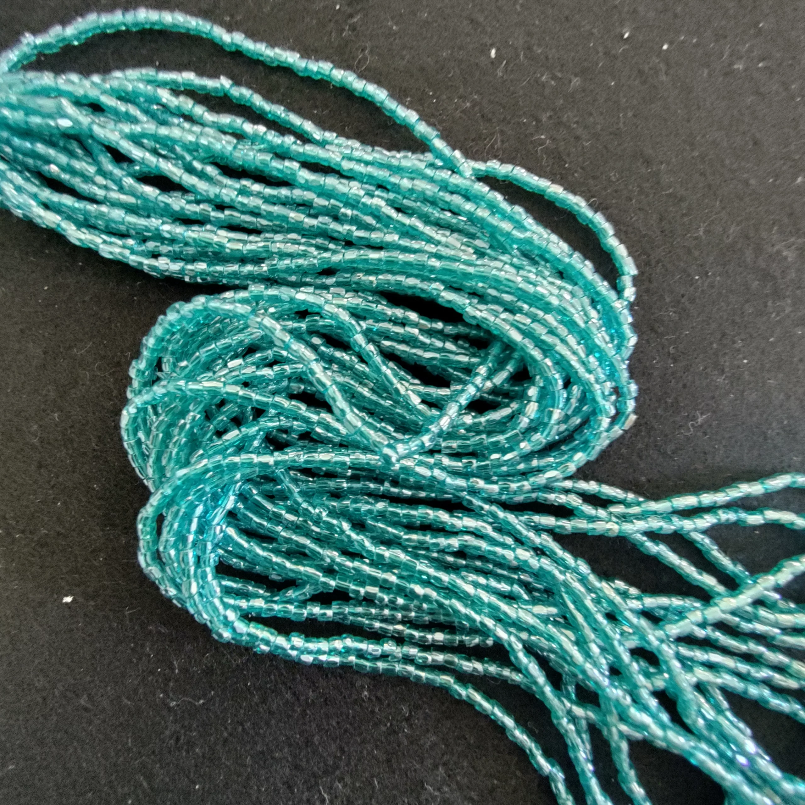 Perles 3 facettes bleu turquoise 66210/12