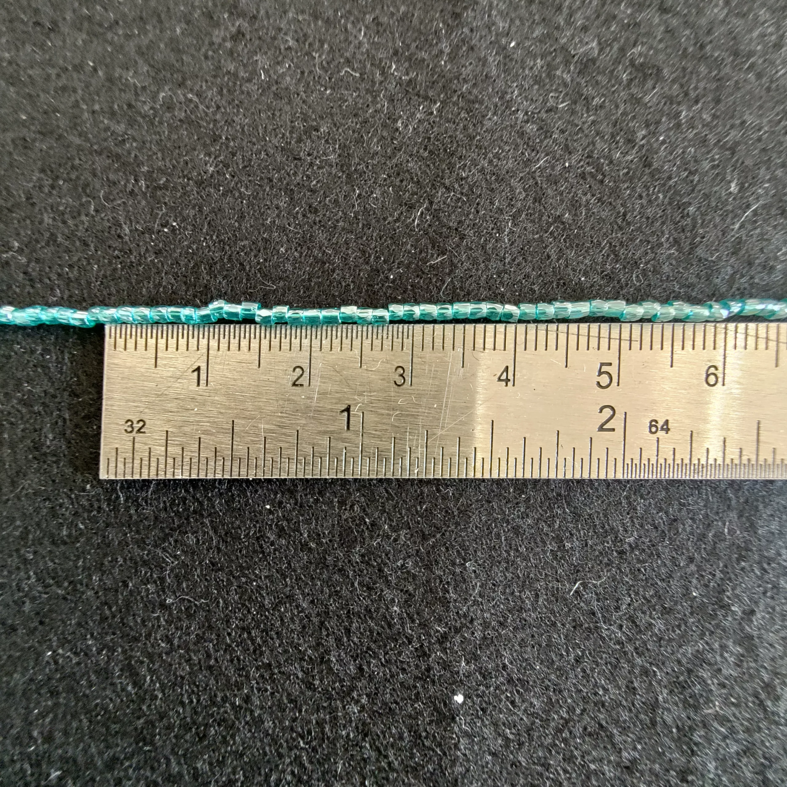 Perles 3 facettes bleu turquoise 66210/12