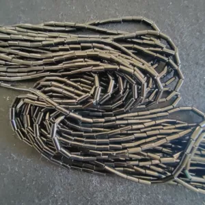 Perles tubes noir 2390/2