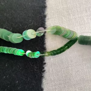 Paillettes vert irisé 122