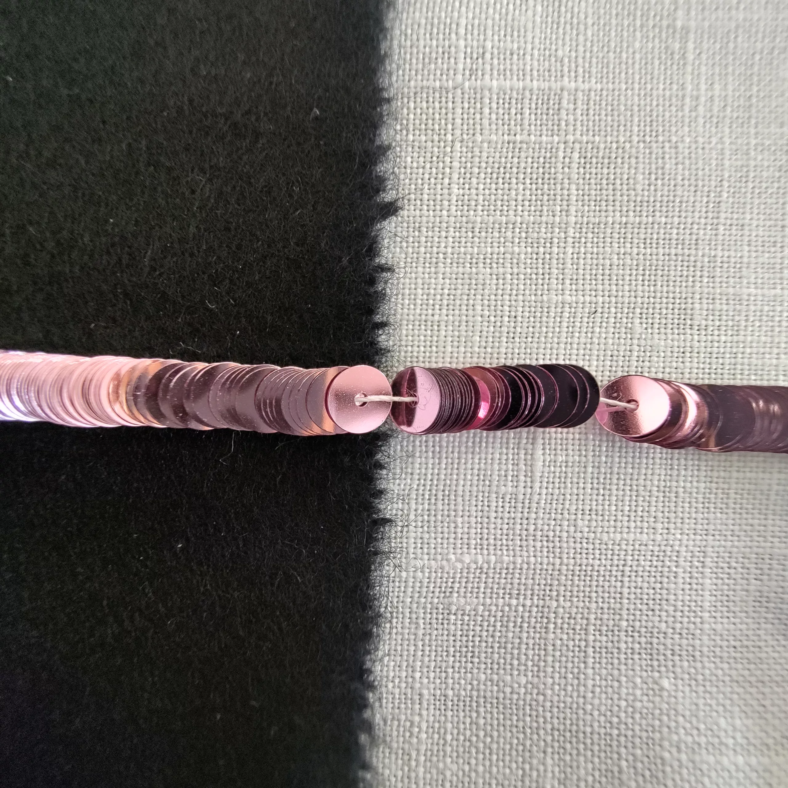 Paillettes rose métal 3821