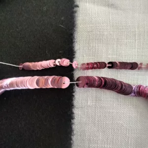 Paillettes rose métal 3821