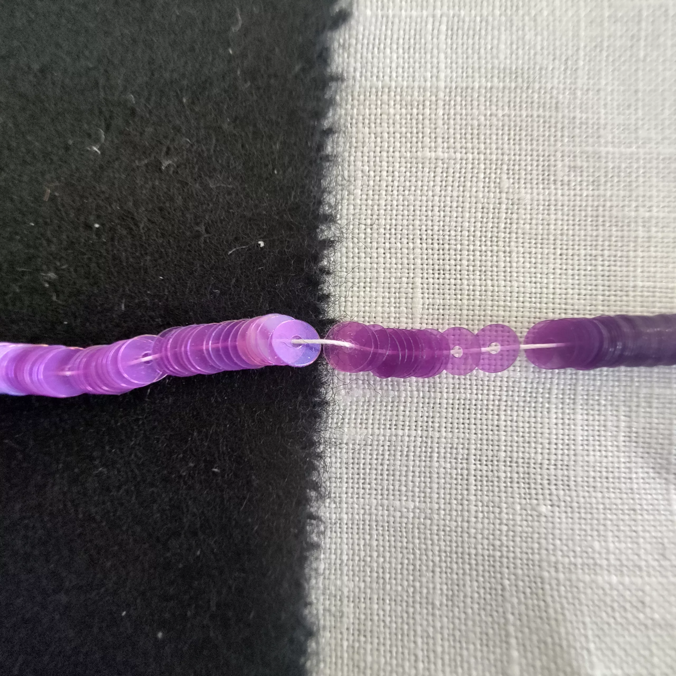Paillettes violet transparent 5080