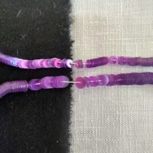 Paillettes violet transparent 5080